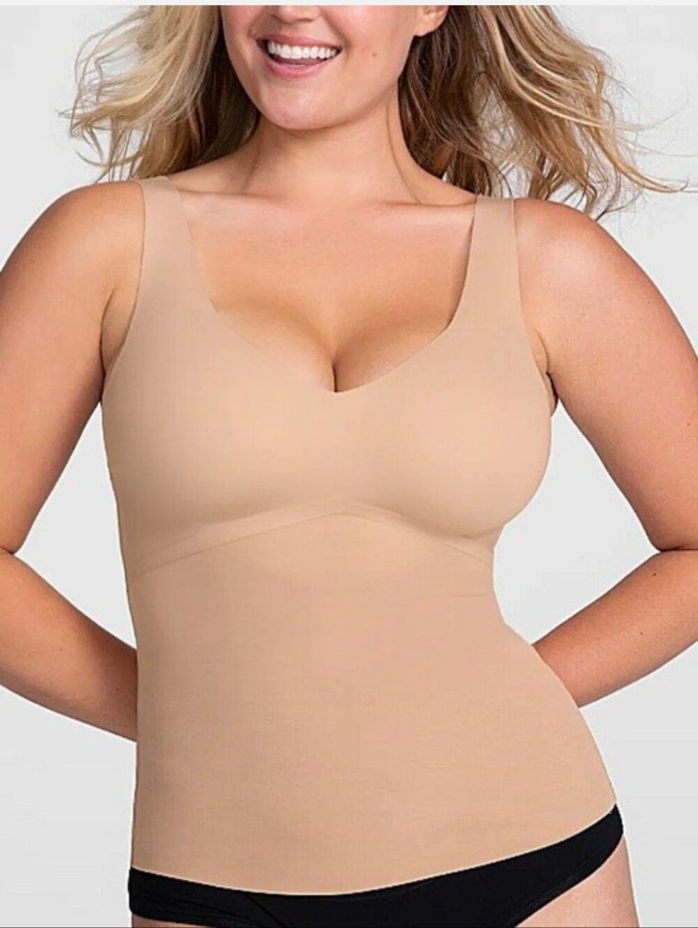 Honeylove LiftWear Wide Strap Tank Beige/Nude Shapewear